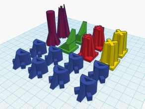 angled chess set other tinkercad 3d print model - Mito3D
