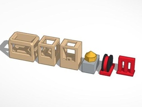 Familie Baum-Schachspiel Spiel tinkercad Spielzeug 3d print model - Mito3D