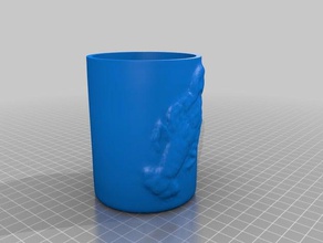 lobster cup scans replicas coffee makerbotdigitizer mug 3d print model - Mito3D