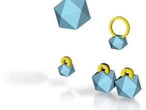 gemtstone conjunto de jóias pulseira pulseiras charme encantos brinco brincos colar colares pingente pingentes 3d print model - Mito3D