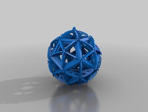 rcs Baum Ornamente math Kunst Weihnachten geometrische Form 3d print model - Mito3D