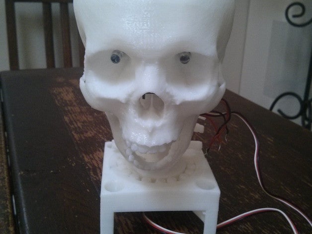 robot skull like geoff off craig ferguson robotics 3D print model - Mito3D