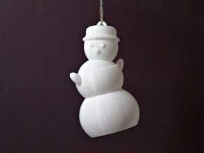 dancing snowman ornament decor makerbotornaments 3d print model - Mito3D