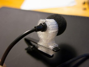 Tel klibi yaka mikrofon değiştirme diğer aksesuar organizasyon ses video 3d print model - Mito3D