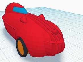 Velomobil - Spielzeug Spiel Zubehör Papier-Gewicht 3d print model - Mito3D