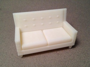 60s sofa other 1to16scale 1to24scale dollhouse furniture madiverse playset toscale 3d print model - Mito3D