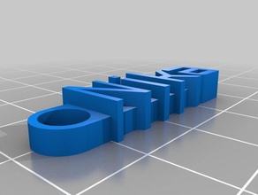il mio messaggio personalizzato portachiavi nika organizzazione 3d print model - Mito3D