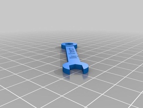 mon 6mm personnalisé clé à écrou de la tenue cap outils 3d print model - Mito3D