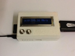 raspberry pi caso 16x2 lcd 2 pulsanti non adafruit modul i suoi componenti normali asicminer edizione l'elettronica bitcoin miner 3d print model - Mito3D
