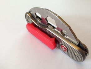 pocket clip attachment wenger titanium mountaineer knife parts 3d print model - Mito3D