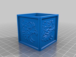 owl customized custom cube lithopanes decor 3d print model - Mito3D