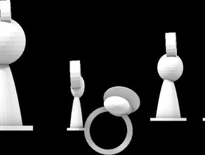 pawn jewelry set 3d print model - Mito3D
