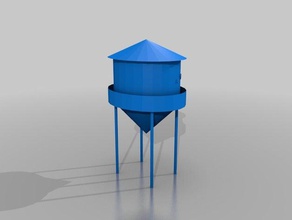 château d'eau angelverse 3d de l'impression watertower 3d print model - Mito3D