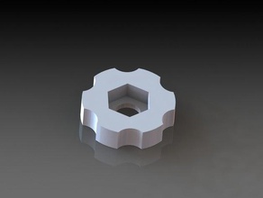 m4 hex nut thumbscrew makergear m2 other 3d print model - Mito3D