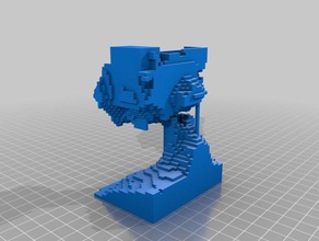 minecraft tower 3d printing world 3d print model - Mito3D