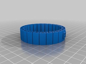 mi personalizados, flexibles nombre de pulsera groupe vtech pulseras 3d print model - Mito3D