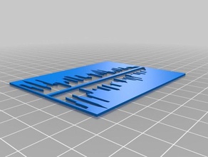 horizonte de la onda sonido art herramientas personalizado 3d print model - Mito3D