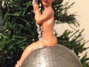 miley cyrus christmas wrecking bauble other 3d print model - Mito3D