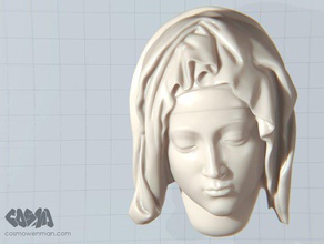 michelangelo piet&agrave detalhe maria outros escultura 3d print model - Mito3D