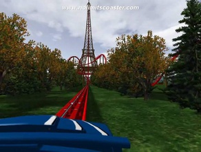 eiffel tower extreme roller coaster buildings structures nolimits 3d print model - Mito3D
