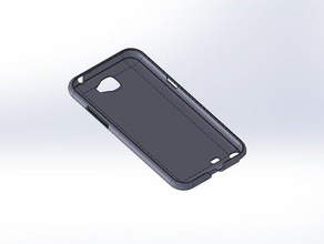 samsung galaxy Not 2 durumda mobil telefon 3d print model - Mito3D