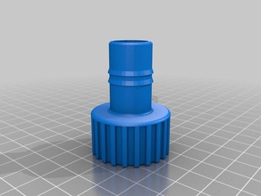manguera de jardín adaptador 75 pulgadas tubería flexible herramientas 3d print model - Mito3D