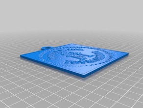 retro mattel neclace 2d art personalizado 3d print model - Mito3D