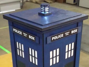 miniature tardis buildings structures bbc box british doctor police telephone 3d print model - Mito3D