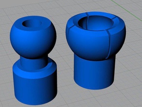 ball joint Robotik 3d print model - Mito3D