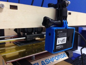 gopro hero3 black impreso en 3d de montaje la impresora accesorios 3dprinting creador flashforge gopro3 3d print model - Mito3D