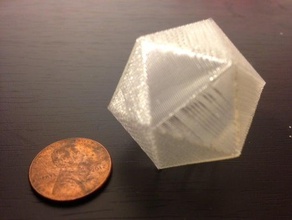 minuscule icosaèdre surprise de la balle les mathématiques art 3dhubs 3d print model - Mito3D