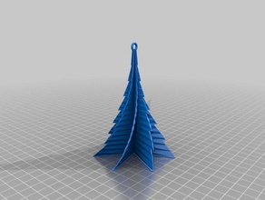 il mio personalizzato albero di natale 75deg 5mm spessore arredamento 3d print model - Mito3D