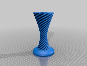 pétala vaso esculturas cinema 4d titular torcida 3d print model - Mito3D