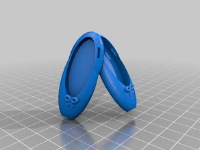 zapatillas de ballet ornamento decoración 3d print model - Mito3D