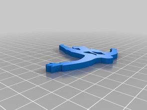 falling man other keychain madiverse mad men openscad 3d print model - Mito3D