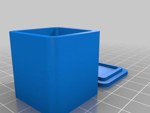 square pill box containers customized 3d print model - Mito3D