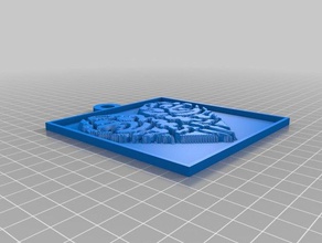 hear brain inverted 2d art customized 3d print model - Mito3D