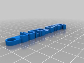 my customized message keychain juno organization 3d print model - Mito3D