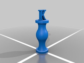 typographic chess piece king 3d print model - Mito3D