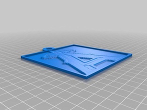 Engel lithopane 2d Kunst angepasst 3d print model - Mito3D
