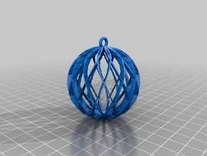 spiral küre süs dekor özelleştirilmiş 3d print model - Mito3D