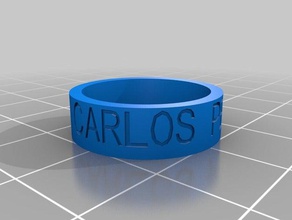 carlos peralta ring rings customized 3d print model - Mito3D