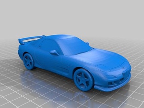 mazda rx-7 vehicles rotary rx7 3d print model - Mito3D