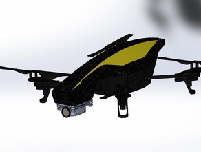 parrot ar drone 808 18 anti-Vibrations-Kamera-Halterung rc Fahrzeuge Kamera ardrone Achse gimbal gopro go pro Schlüsselanhänger 3d print model - Mito3D