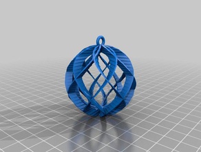 özelleştirilmiş spiral küre süs Microsoft Dynamics CRM, ben etkin dekor 3d print model - Mito3D