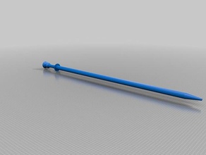 worlds first 3d printable ski pole printing handle new old snow 3d print model - Mito3D