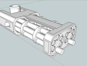 warhammer 40k zero construído titan vulcan megabolter brinquedo jogo os acessórios arma de modelo 3d print model - Mito3D