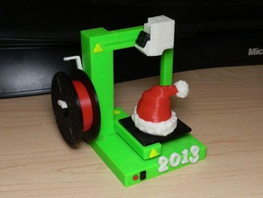 christmas ornament 2013 3d printer props afinia decoration h479 seasonal tree up 3d print model - Mito3D