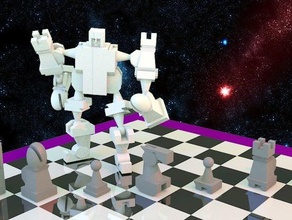 action chess modular tinkercad toy transformer 3d print model - Mito3D