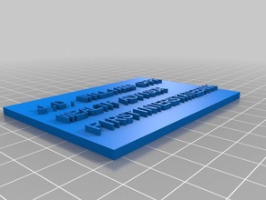 mi personalizados personalizado nombre de la placa otros 3d print model - Mito3D